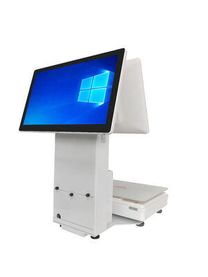 Buy Integrated POS System Scale All In One POS Scale Machine For Fruit Fresh Food Supermarkets online manufacture