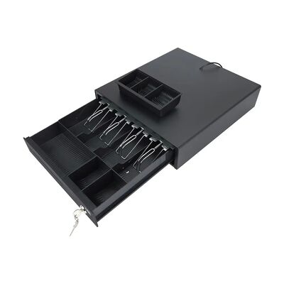 comprar Caixa de Dinheiro de Aço Durável RJ11 Gaveta de Dinheiro Trancada Robusta Com Divisórias Multicamadas online manufacture