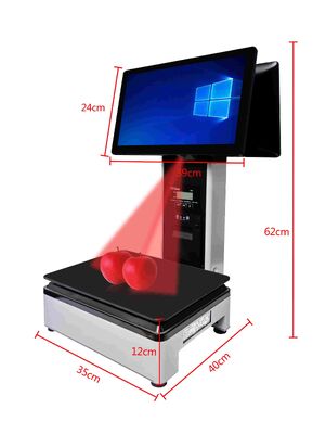 comprar Reconocimiento visual IA Balanza de pesas de autoservicio Balanzas de PC para supermercados Frutas frescas y alimentos cocinados online manufacture