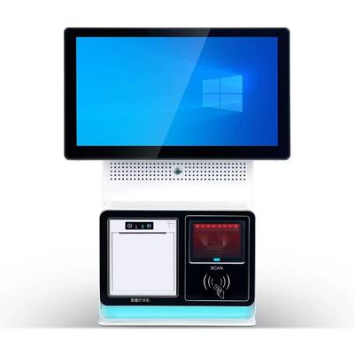 Acheter Résolution de libre-service pour les supermarchés de restaurants 15.6 pouces Capacitive Touch Unmanned Scan Code Ordering POS Machine online manufacture