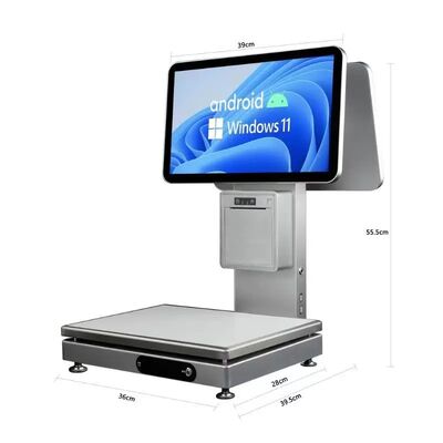 Comprar Terminal de caixa de caixa de POS comercial integrado com balança de 15 kg online manufacture