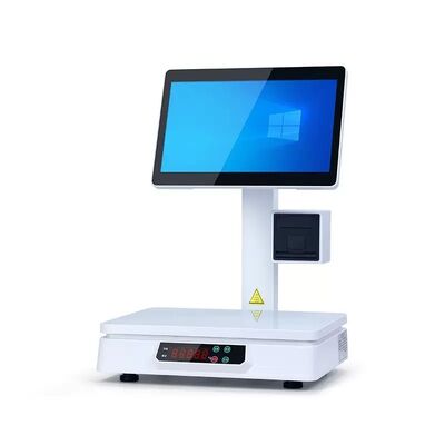 Comprar Máquina de caja registradora del terminal POS todo en uno 15kg Balanza para el mercado fresco online manufacture