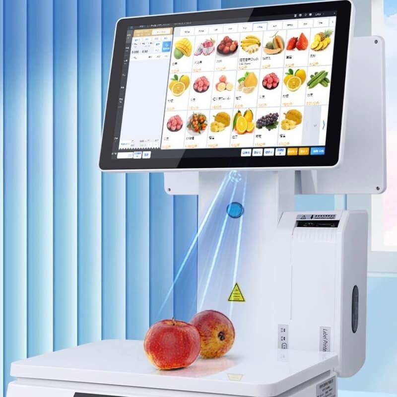 Integrated Self Checkout Scale Smart Supermarket Weighing Scale 15.6 ...