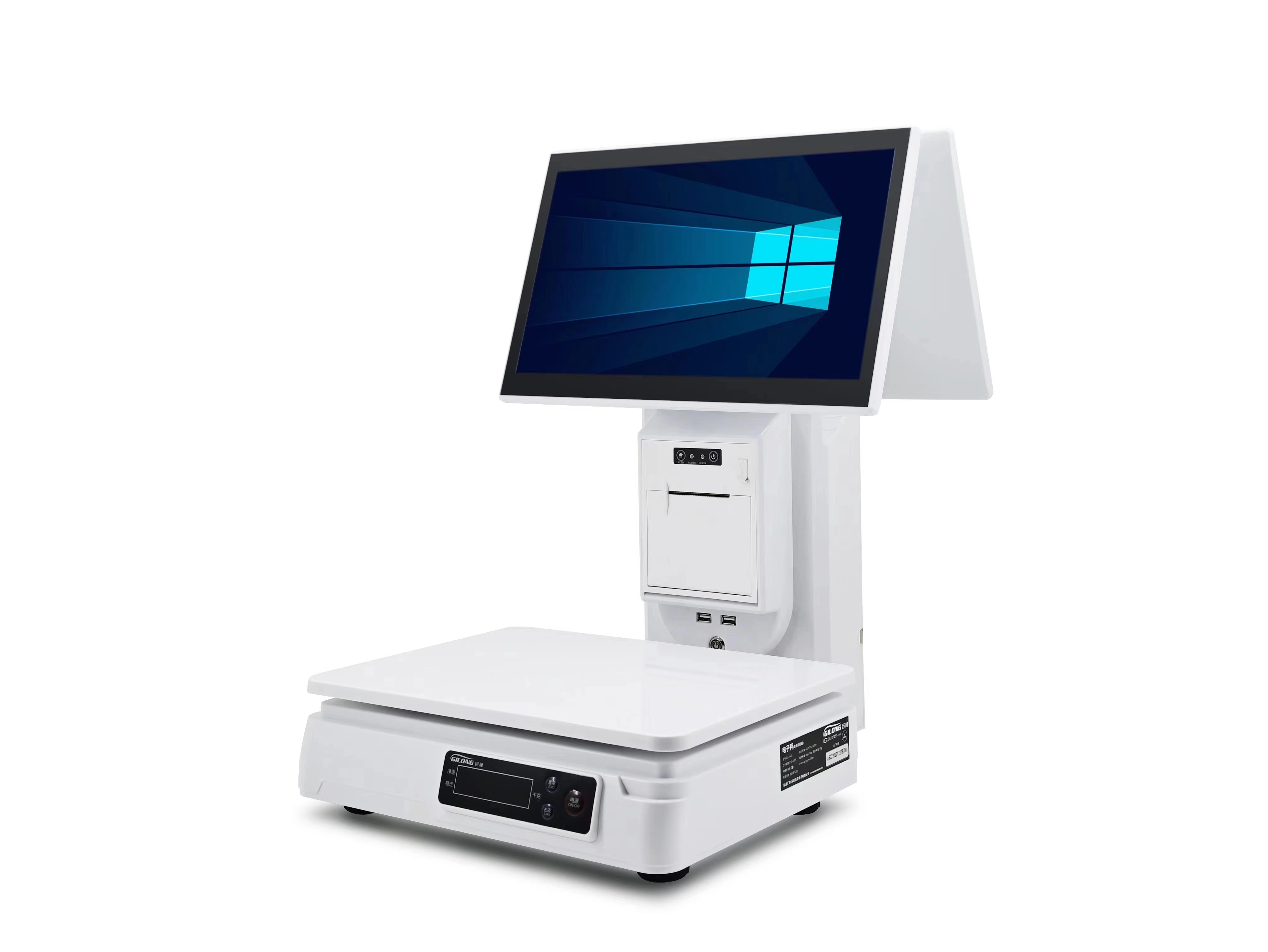 Register Scale 15kg Self Service Scales Two Way Display Cash Register Scales 4GB 8GB RAM