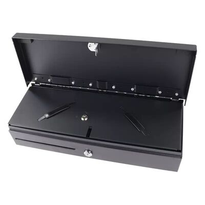 RJ11 Cash Storage Box 3 Gear 5 Grid Drawer Cash Box For Supermarket Retailer