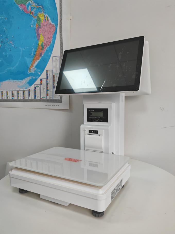 Pos Scale Machine Integrated POS System Scale All In One POS Scale Machine For Fruit ...