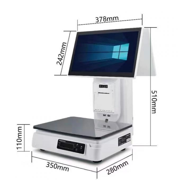 Integrated Self Checkout Scale Smart Supermarket Weighing Scale 15.6 ...