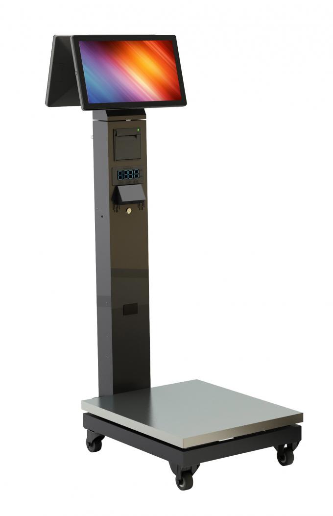 Pos Scale Machine 14 Inch POS System Scale Commercial POS System With Weighing Scale
