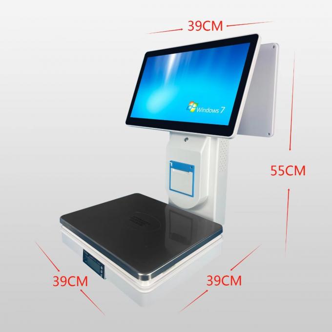 Dual Screen POS System Scale Automatic Weighing Scale Integration With POS